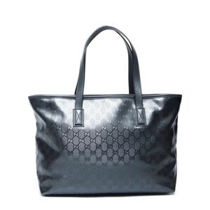 Gucci Imprime Monogram Zippered Tote Black Authenticity Guaranteed